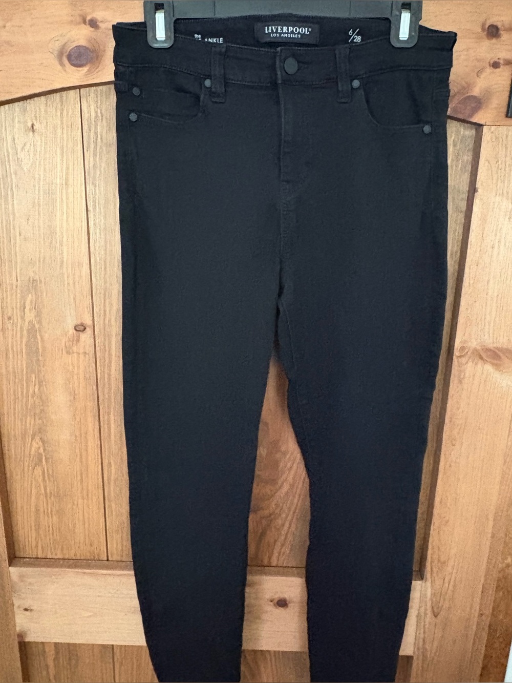 Liverpool Women's Black High Rise Ankle Jeans